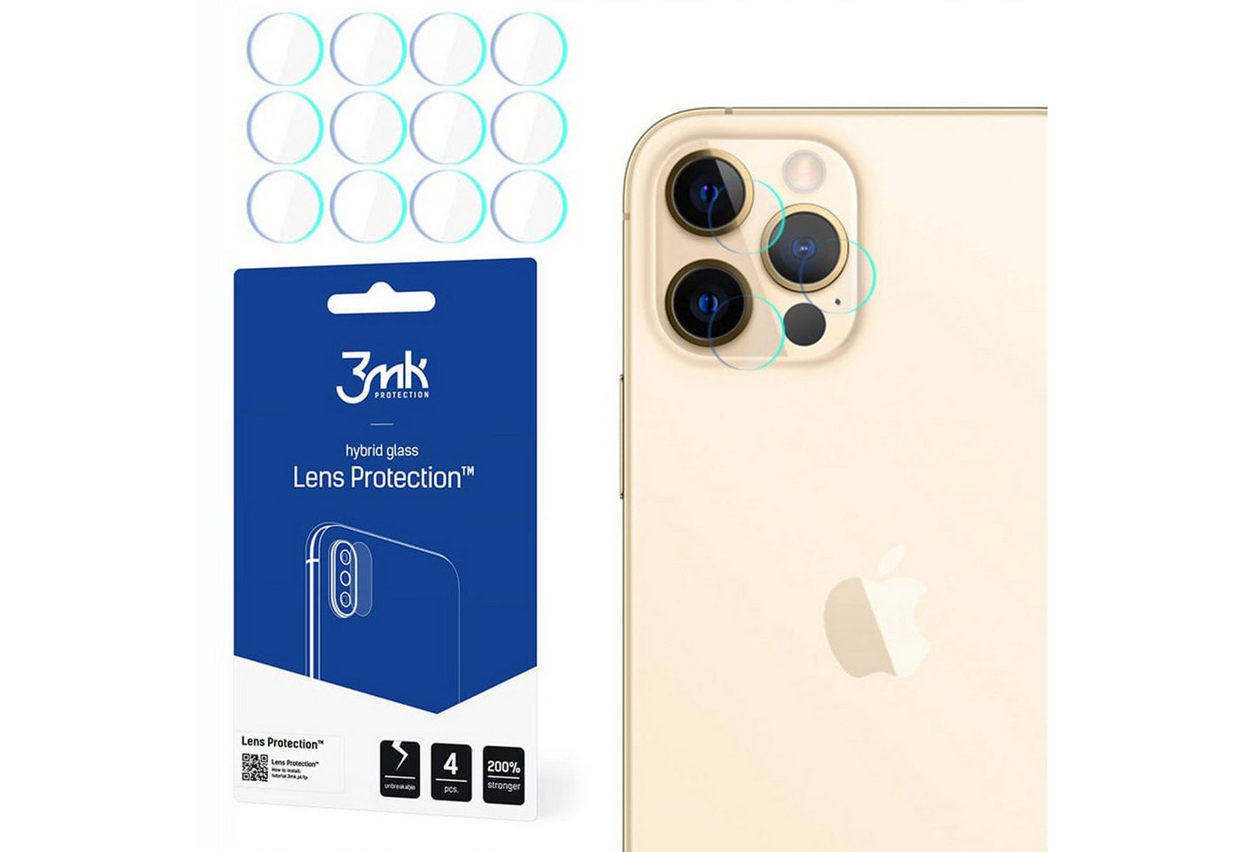 Sarcia.eu Schutzfolie Glas für die Kamera des Apple iPhone 13 Pro - 3mk Lens Protection von Sarcia.eu