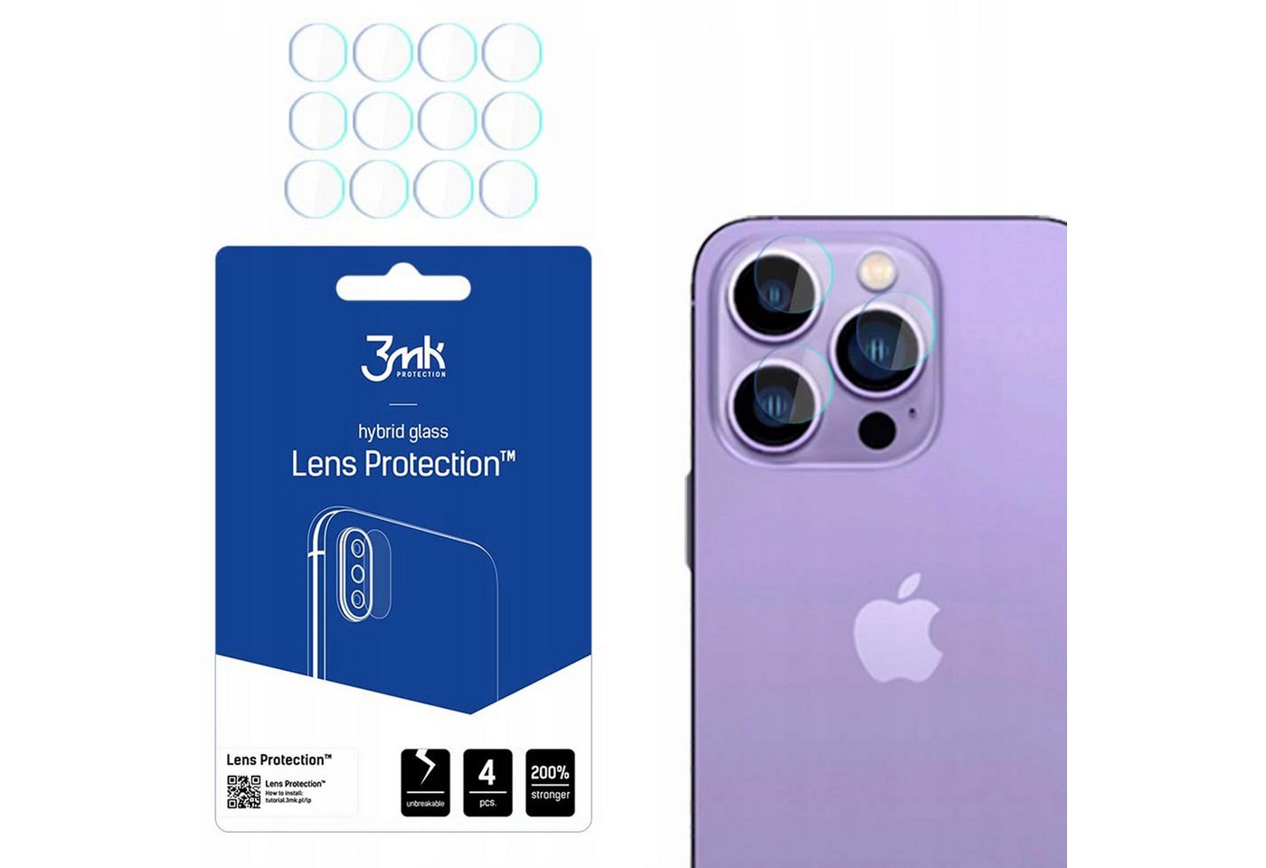 Sarcia.eu Schutzfolie Glas für die Kamera des Apple iPhone 14 Pro / 14 Pro Max von Sarcia.eu