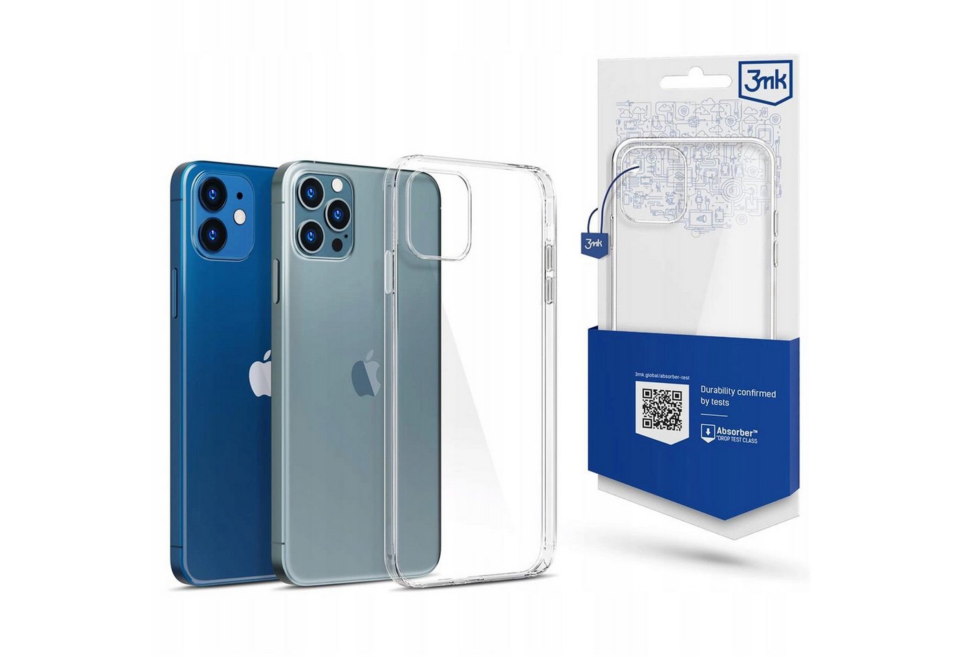 Sarcia.eu Smartphone-Hülle Etui na telefon Apple iPhone 12/12 Pro - 3mk Clear Case von Sarcia.eu