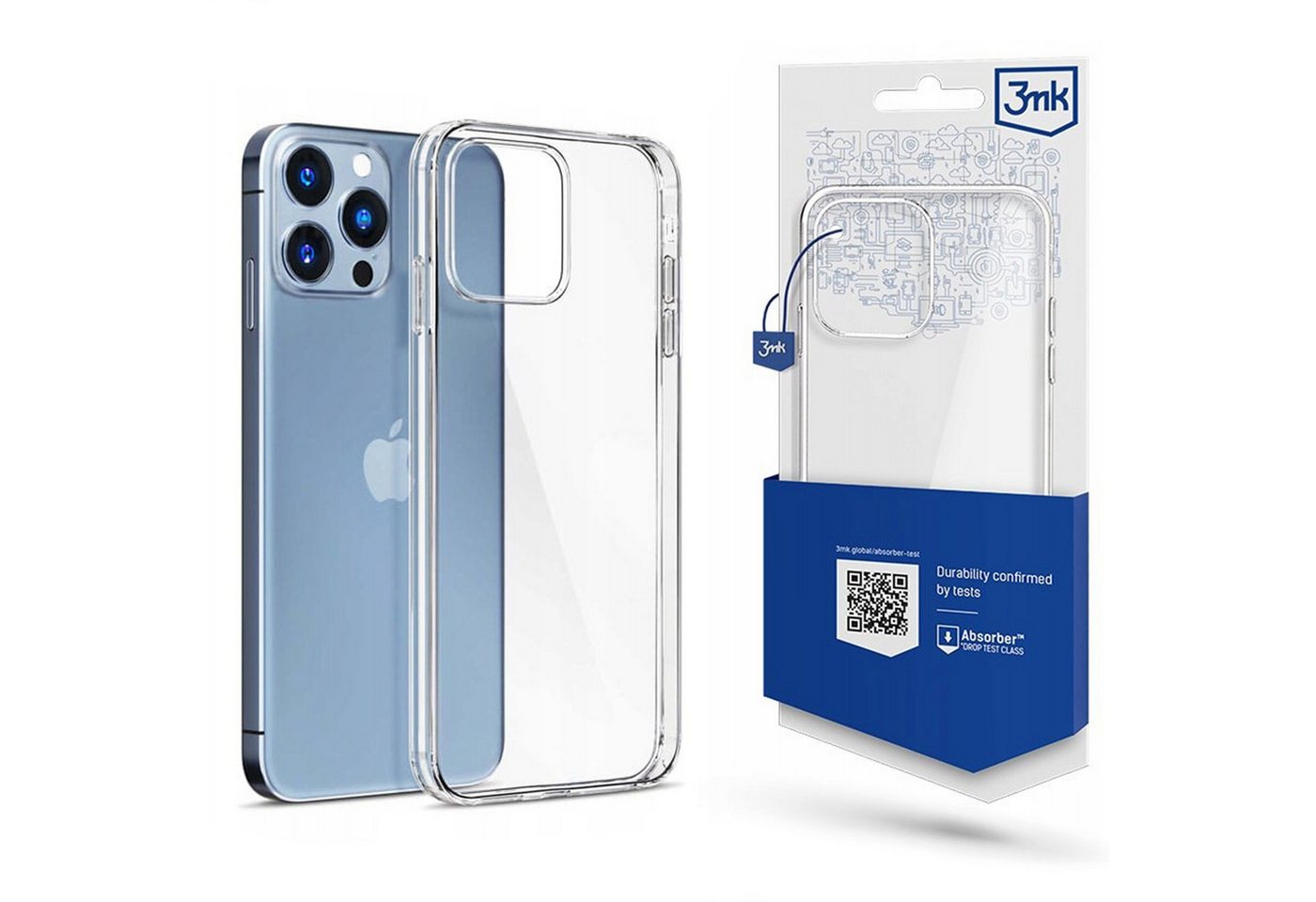 Sarcia.eu Smartphone-Hülle Hülle für das Apple iPhone 13 Pro Max - 3mk Clear Case Sarcia.eu Smartphone-Hülle Hülle für das Apple iPhone 13 Pro Max - 3mk Clear Case von Sarcia.eu