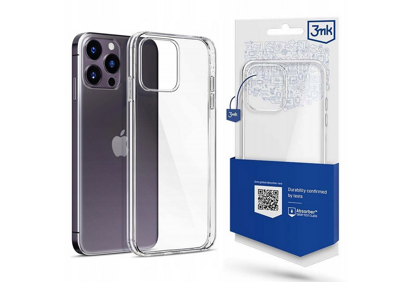 Sarcia.eu Smartphone-Hülle Hülle für das Apple iPhone 14 Pro - 3mk Clear Case von Sarcia.eu