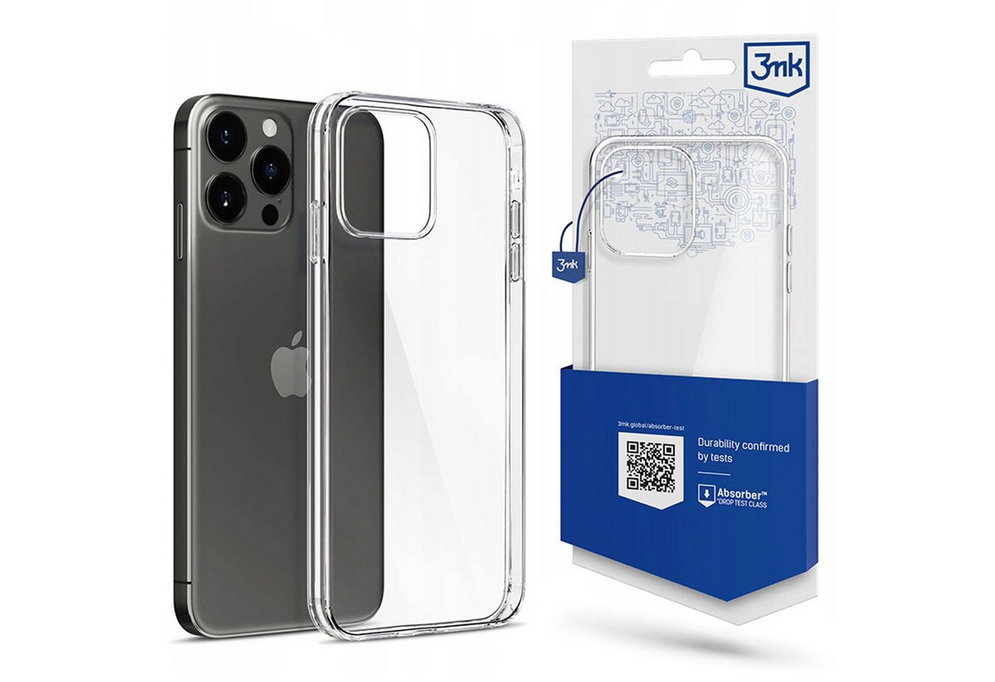 Sarcia.eu Smartphone-Hülle Hülle für das Apple iPhone 15 Pro - 3mk Clear Case von Sarcia.eu