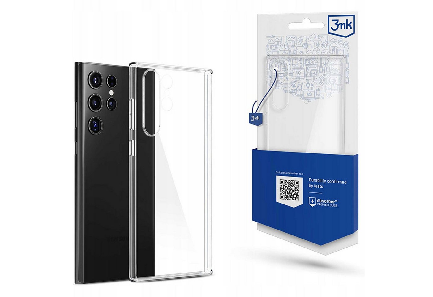 Sarcia.eu Smartphone-Hülle Hülle für das Samsung Galaxy S23 Ultra - 3mk Clear Case von Sarcia.eu