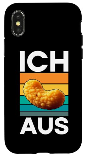 Ich Flippe Aus Erdnussflips Würmer Maden Snips Sarkastische Hülle für iPhone X/XS von Sarkastische Sprüche Angelausflug Sarkasmus Humor