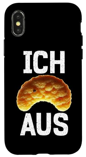 Ich Flippe Aus Erdnussflips Würmer Maden Snips Sarkastische Hülle für iPhone X/XS von Sarkastische Sprüche Angelausflug Sarkasmus Humor