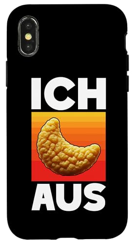 Ich Flippe Aus Erdnussflips Würmer Maden Snips Sarkastische Hülle für iPhone X/XS von Sarkastische Sprüche Angelausflug Sarkasmus Humor