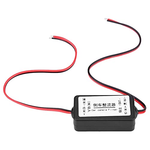 Sarngk 12V Auto RüCkfahr Kamera Gleichrichterrelais Kondensator Filter Anschluss für RüCkfahrobjektiv Anti-Interferenz VorschaltgeräT von Sarngk