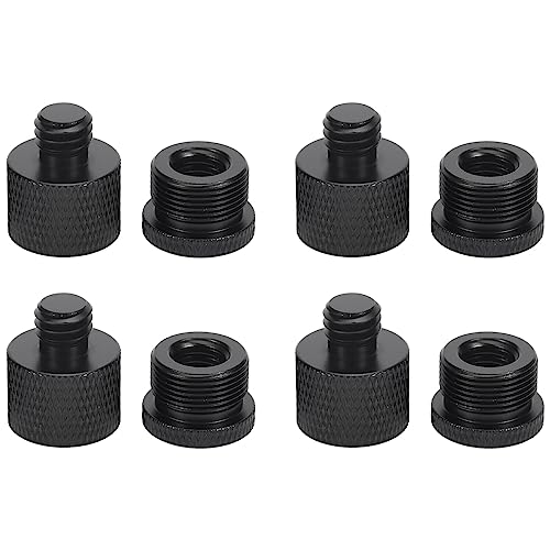 Sarngk 8-Teiliges Mikrofon Gewinde Adapter Set 5/8 Buchse auf 3/8 Stecker und 3/8 Buchse auf 5/8 AußEngewinde Schrauben Adapter Gewinde für MICR Stativ Halterung von Sarngk