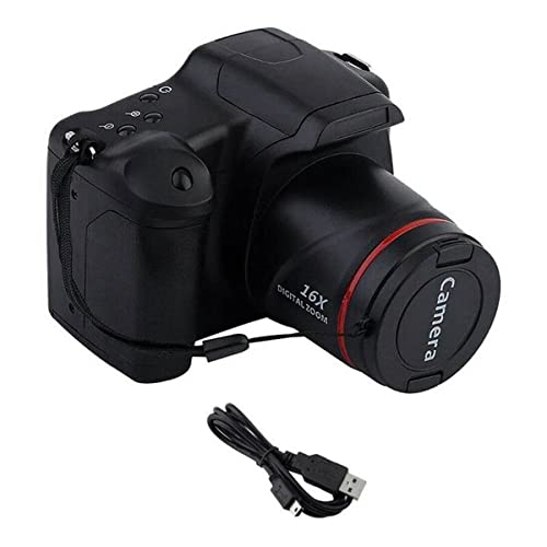 Sarngk Tragbare -Vlog-Kamera Fotografie 16-Facher Digitalzoom 1080P HD-Spiegelreflexkamera Anti-Shake-Fotokameras für Live-Stream von Sarngk
