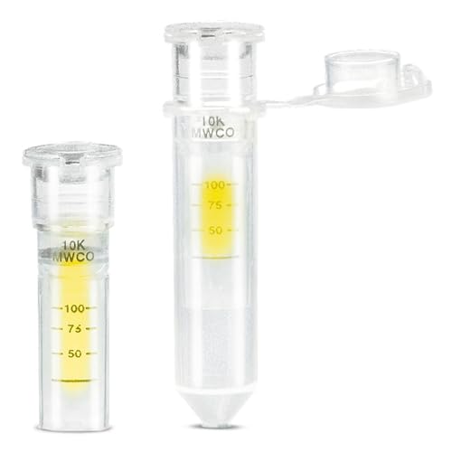 Sartorius Vivaspin 500 Polycarbonat (PC) Zentrifugalkonzentratoren mit Kappe, Polyethersulfon (PES) Membran, 10 kDa MWCO, 500ml Volumen, 50mm Länge, 100 Stück von Sartorius