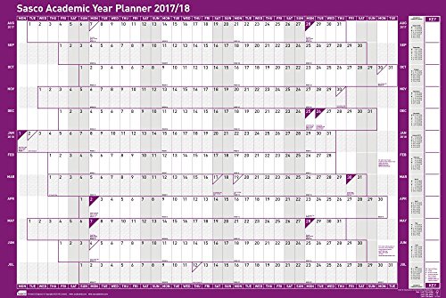 Nobo unmontiert Akademischer Jahresplaner 2017–18 – Planungstafeln von Sasco