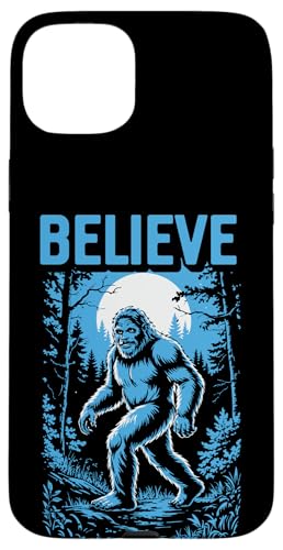 Believe Funny Bigfoot Night Walk Sasquatch Cryptid Lover Hülle für iPhone 15 Plus Believe Funny Bigfoot Night Walk Sasquatch Cryptid Lover Hülle für iPhone 15 Plus von Sasquatch Garage