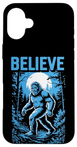 Believe Funny Bigfoot Night Walk Sasquatch Cryptid Lover Hülle für iPhone 16 Plus Believe Funny Bigfoot Night Walk Sasquatch Cryptid Lover Hülle für iPhone 16 Plus von Sasquatch Garage