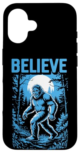 Believe Funny Bigfoot Night Walk Sasquatch Cryptid Lover Hülle für iPhone 16 Believe Funny Bigfoot Night Walk Sasquatch Cryptid Lover Hülle für iPhone 16 von Sasquatch Garage
