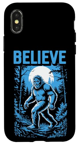 Believe Funny Bigfoot Night Walk Sasquatch Cryptid Lover Hülle für iPhone X/XS Believe Funny Bigfoot Night Walk Sasquatch Cryptid Lover Hülle für iPhone X/XS von Sasquatch Garage