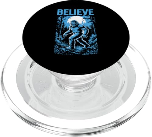 Believe Funny Bigfoot Night Walk Sasquatch Cryptid Lover PopSockets PopGrip für MagSafe Believe Funny Bigfoot Night Walk Sasquatch Cryptid Lover PopSockets PopGrip für MagSafe von Sasquatch Garage
