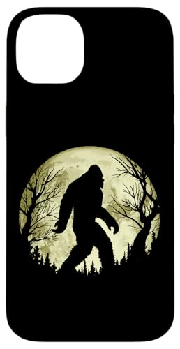 Creepy Trees & Bigfoot Funny Full Moon Night Graphic Hülle für iPhone 14 Plus von Sasquatch Garage