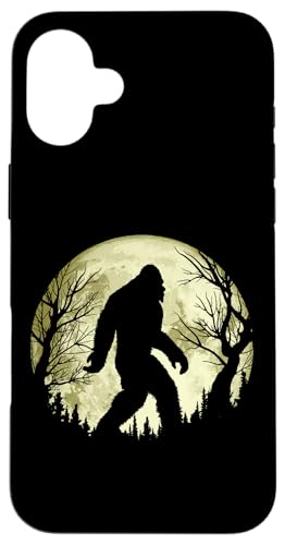 Creepy Trees & Bigfoot Funny Full Moon Night Graphic Hülle für iPhone 16 Plus Creepy Trees & Bigfoot Funny Full Moon Night Graphic Hülle für iPhone 16 Plus von Sasquatch Garage