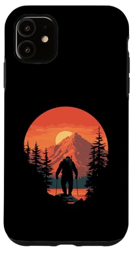 Hiking Sasquatch at Sunset Retro Bigfoot Mountains & Sun Hülle für iPhone 11 Hiking Sasquatch at Sunset Retro Bigfoot Mountains & Sun Hülle für iPhone 11 von Sasquatch Garage