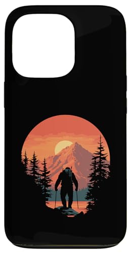 Hiking Sasquatch at Sunset Retro Bigfoot Mountains & Sun Hülle für iPhone 13 Pro Hiking Sasquatch at Sunset Retro Bigfoot Mountains & Sun Hülle für iPhone 13 Pro von Sasquatch Garage