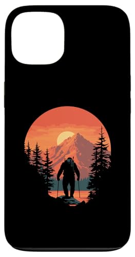 Hiking Sasquatch at Sunset Retro Bigfoot Mountains & Sun Hülle für iPhone 13 Hiking Sasquatch at Sunset Retro Bigfoot Mountains & Sun Hülle für iPhone 13 von Sasquatch Garage