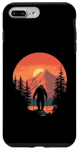 Hiking Sasquatch at Sunset Retro Bigfoot Mountains & Sun Hülle für iPhone 7 Plus/8 Plus Hiking Sasquatch at Sunset Retro Bigfoot Mountains & Sun Hülle für iPhone 7 Plus/8 Plus von Sasquatch Garage