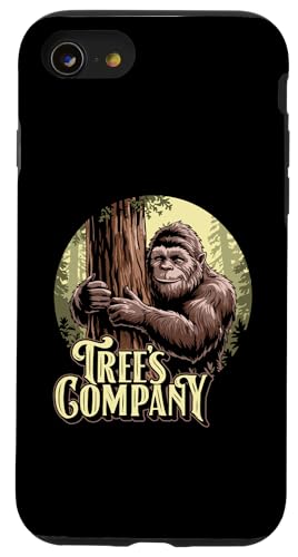 Tree's Company Funny Sasquatch Tree Hugger Nature Bigfoot Hülle für iPhone SE (2020) / 7 / 8 von Sasquatch Garage