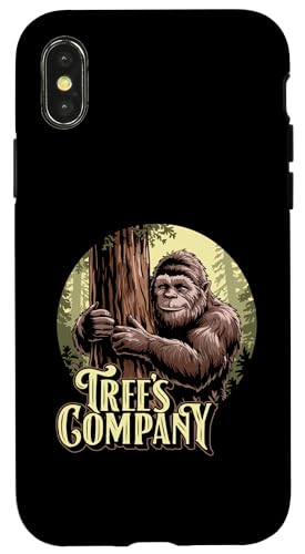 Tree's Company Funny Sasquatch Tree Hugger Nature Bigfoot Hülle für iPhone X/XS Tree's Company Funny Sasquatch Tree Hugger Nature Bigfoot Hülle für iPhone X/XS von Sasquatch Garage