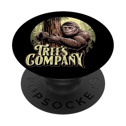 Tree's Company Funny Sasquatch Tree Hugger Nature Bigfoot PopSockets Klebender PopGrip Tree's Company Funny Sasquatch Tree Hugger Nature Bigfoot PopSockets Klebender PopGrip von Sasquatch Garage