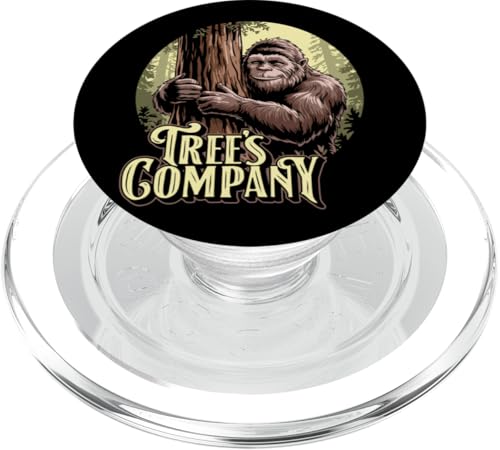 Tree's Company Funny Sasquatch Tree Hugger Nature Bigfoot PopSockets PopGrip für MagSafe Tree's Company Funny Sasquatch Tree Hugger Nature Bigfoot PopSockets PopGrip für MagSafe von Sasquatch Garage