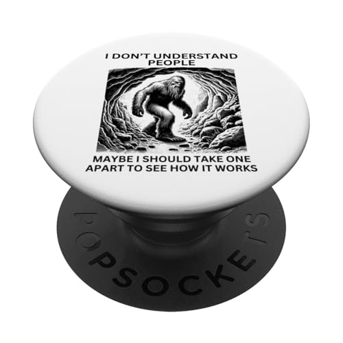 Sasquatch Bigfoot hat Lustiger sarkastischer Yeti falsch verstanden PopSockets Klebender PopGrip Sasquatch Bigfoot hat Lustiger sarkastischer Yeti falsch verstanden PopSockets Klebender PopGrip von Sasquatch Yeti Misunderstood Funny People