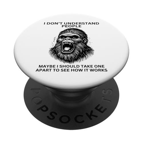 Sasquatch Bigfoot hat Lustiger sarkastischer Yeti falsch verstanden PopSockets Klebender PopGrip Sasquatch Bigfoot hat Lustiger sarkastischer Yeti falsch verstanden PopSockets Klebender PopGrip von Sasquatch Yeti Misunderstood Funny People