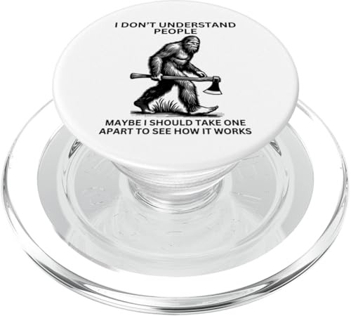 Sasquatch Bigfoot hat Lustiger sarkastischer Yeti falsch verstanden PopSockets PopGrip für MagSafe von Sasquatch Yeti Misunderstood Funny People