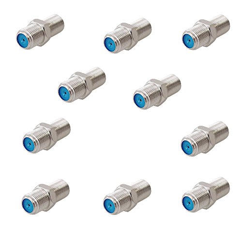 10x F-Verbinder SAT-FOX SAT Buchse/Buchse für F-Stecker Koaxial Antennenkabel F-Verbinder von Sat-Fox