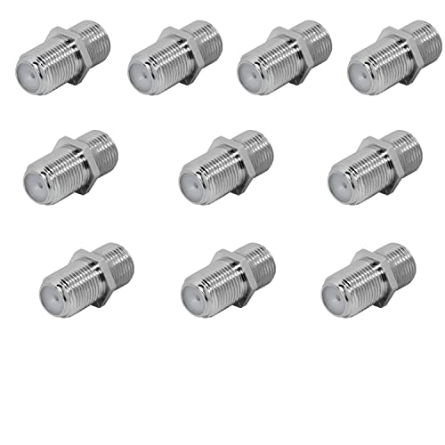 10x F-Verbinder SAT-FOX SAT Buchse/Buchse für F-Stecker Koaxial Antennenkabel von Sat-Fox