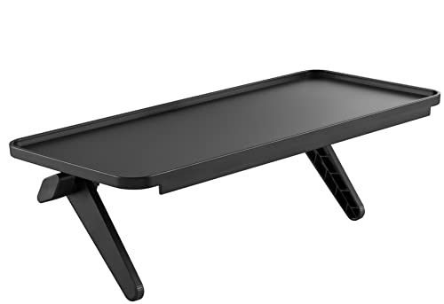 Kickstand-Style TV-Regal bis: 6 kg, 300 x 127 mm Bildschirmregal, Ablageregal für TV-Bildschirm, Monitorhalterung, schwarz, Displayhalter für Flachbildfernseher, Computer von Sat-Fox