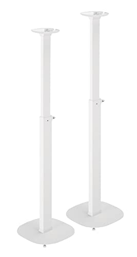 Sat-Fox 2 x Ständer passend für SONOS ONE & ONE SL Lautsprecher Boxen Halter Lautsprecherständer Play:1 Schwarz 2 er Paar Höhe: 738-1182mm verstellbar Befestigung Montage Weiss Sat-Fox 2 x Ständer passend für SONOS ONE & ONE SL Lautsprecher Boxen Halter Lautsprecherständer Play:1 Schwarz 2 er Paar Höhe: 738-1182mm verstellbar Befestigung Montage Weiss von Sat-Fox