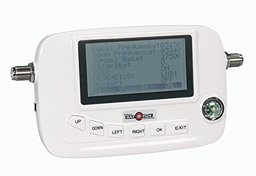 Sat-Fox Digitaler Satfinder Sat Finder Messgerät mit Kompass, Justierung von Antennenschüssel Flachantenne für HDTV 4K - LCD-Anzeige - Satelliteneinstellung Sat-Fox Digitaler Satfinder Sat Finder Messgerät mit Kompass, Justierung von Antennenschüssel Flachantenne für HDTV 4K - LCD-Anzeige - Satelliteneinstellung von Sat-Fox