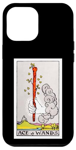 Ace of Wands Vintage Tarotkarte – Rider Waite Deck Hülle für iPhone 12 Pro Max von Satanic Occult and Black Magic Designs RLW