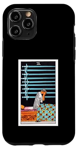 Nine of Swords Vintage Tarotkarte – Rider Waite Deck Hülle für iPhone 11 Pro von Satanic Occult and Black Magic Designs RLW