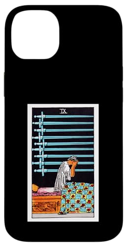 Nine of Swords Vintage Tarotkarte – Rider Waite Deck Hülle für iPhone 14 Plus von Satanic Occult and Black Magic Designs RLW