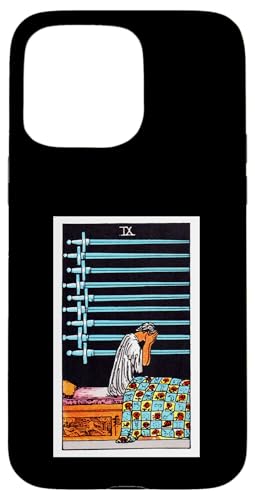 Nine of Swords Vintage Tarotkarte – Rider Waite Deck Hülle für iPhone 15 Pro Max von Satanic Occult and Black Magic Designs RLW
