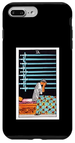 Nine of Swords Vintage Tarotkarte – Rider Waite Deck Hülle für iPhone 7 Plus/8 Plus von Satanic Occult and Black Magic Designs RLW