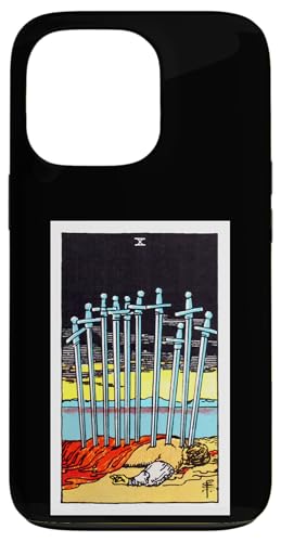 Ten of Swords Vintage Tarotkarte – Rider Waite Deck Hülle für iPhone 13 Pro von Satanic Occult and Black Magic Designs RLW