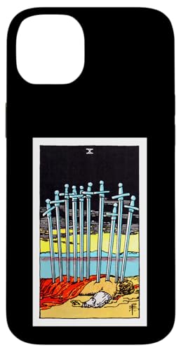 Ten of Swords Vintage Tarotkarte – Rider Waite Deck Hülle für iPhone 14 Plus von Satanic Occult and Black Magic Designs RLW
