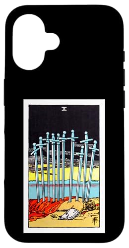 Ten of Swords Vintage Tarotkarte – Rider Waite Deck Hülle für iPhone 16 Ten of Swords Vintage Tarotkarte – Rider Waite Deck Hülle für iPhone 16 von Satanic Occult and Black Magic Designs RLW