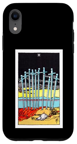 Ten of Swords Vintage Tarotkarte – Rider Waite Deck Hülle für iPhone XR Ten of Swords Vintage Tarotkarte – Rider Waite Deck Hülle für iPhone XR von Satanic Occult and Black Magic Designs RLW