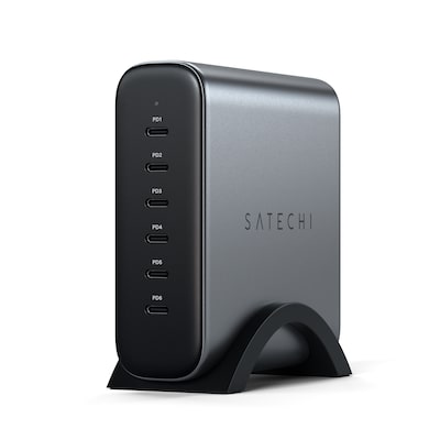 Satechi 200W USB-C 6-Port PD GaN Charger space gray von Satechi