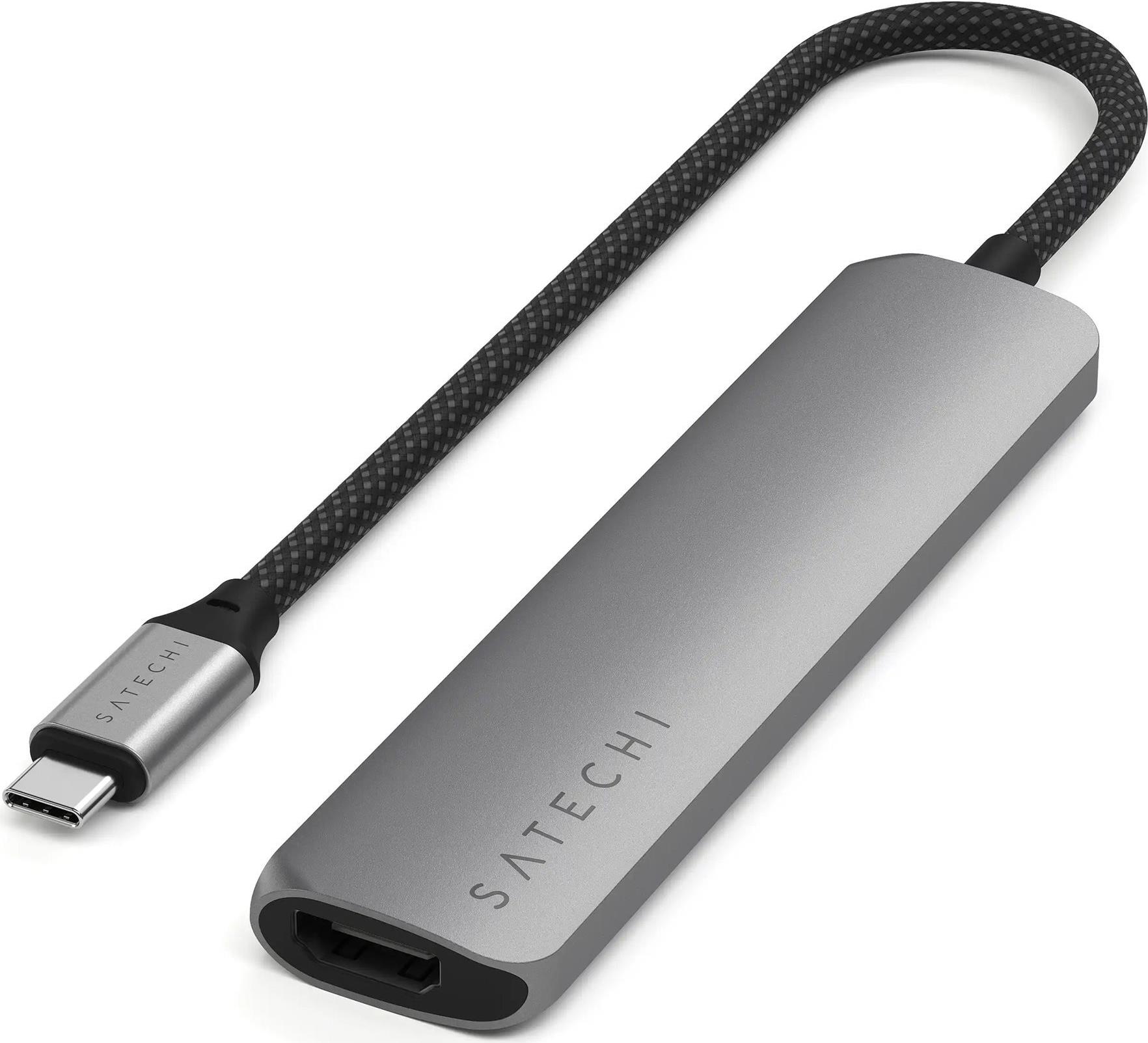Satechi 6-in-1 - Dockingstation - USB-C 3,2 Gen 2 - HDMI (ST-P6SM) von Satechi