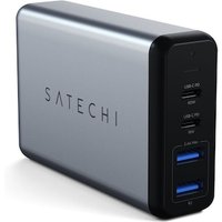 Satechi 75W Dual USB-C PD Travel Charger Space Grey von Satechi